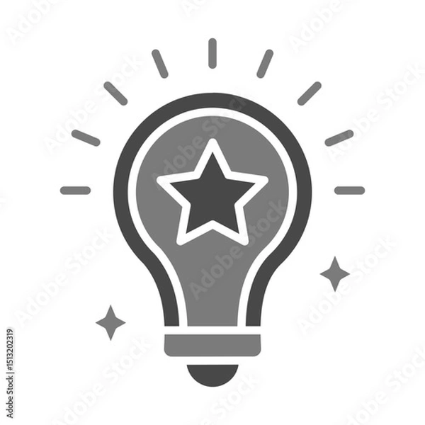 Fototapeta Light Bulb Icon