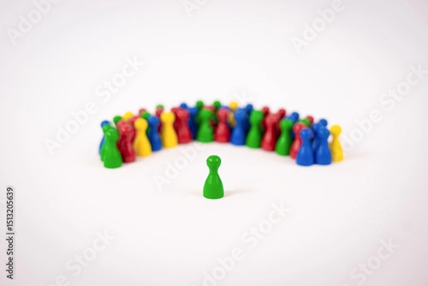 Obraz game piece meeple society play