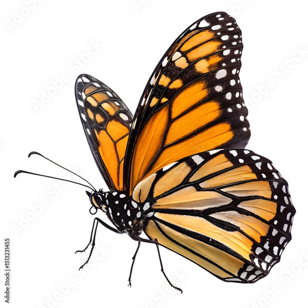 Obraz Butterfly flying isolated on transparent background 