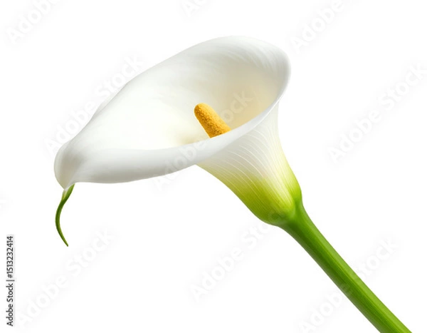 Fototapeta calla lily flower isolated on transparent background