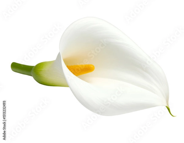 Fototapeta calla lily flower isolated on transparent background