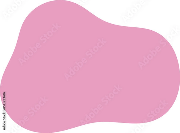 Fototapeta Abstract doodle shape as a decorative element for creative and artistic designs