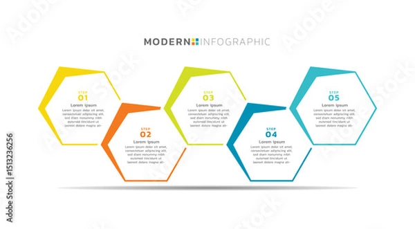 Obraz Presentation infographic business template design