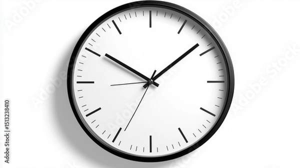 Fototapeta clock isolated on white background