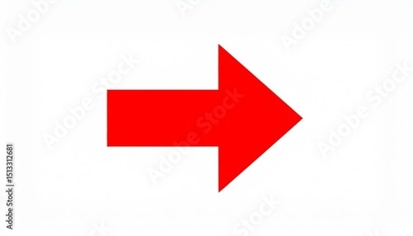 Fototapeta Red Arrow icon. red arrow icon on white background. flat style. arrow icon for your 