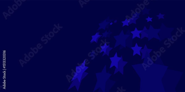 Obraz Stars pattern swatch. Seamless vector illustration. Scandinavian style