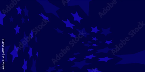 Obraz Stars pattern swatch. Seamless vector illustration. Scandinavian style