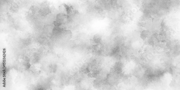 Fototapeta Watercolor white and light gray texture,cloudy distressed texture and marbled grunge,Cement wall modern style background and texture.Concrete old and grainy wall white color grunge texture,