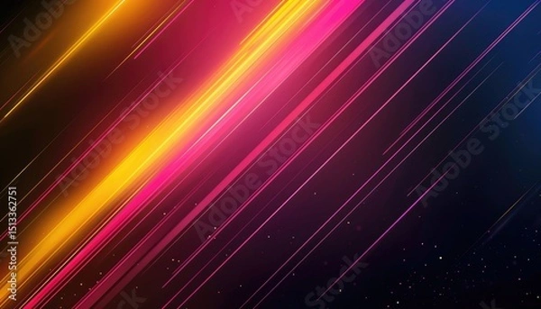 Obraz Vibrant diagonal lines create a dynamic abstract design.