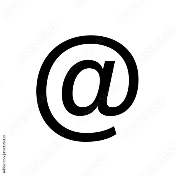 Obraz @ At sign. Address icon