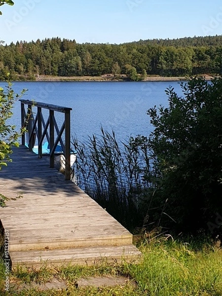 Fototapeta The Kungsbacka Fjord a nature reserve in Halland County, western Sweden