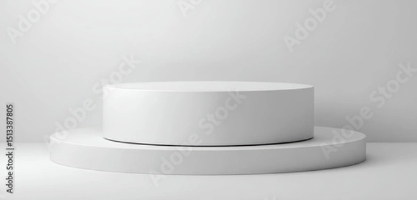 Fototapeta Simple white podium