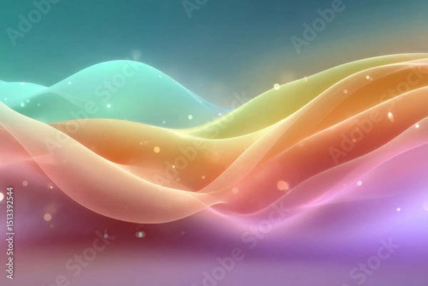 Obraz An abstract of soft gradient mesh background with subtle lighting symbolizing future aesthetics.