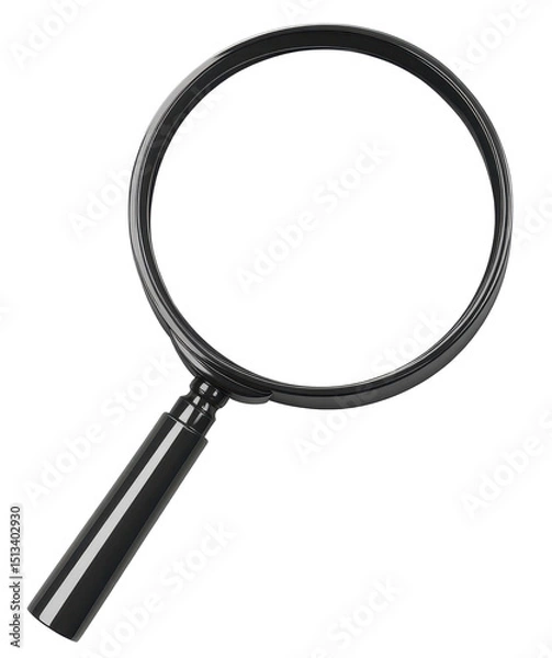 Fototapeta magnifying glass isolated on transparent background