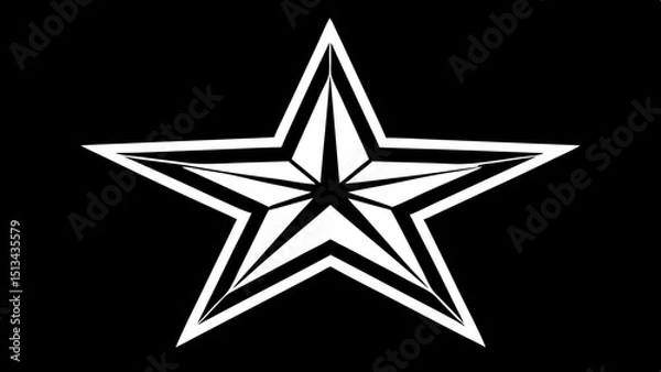 Fototapeta Star vector icon 