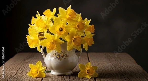 Obraz daffodils in a vase