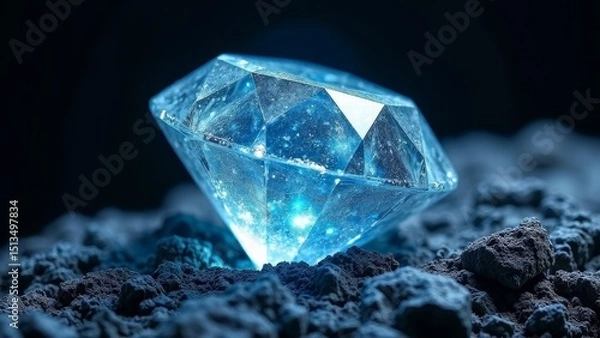 Obraz The exquisite appearance of blue gemstones