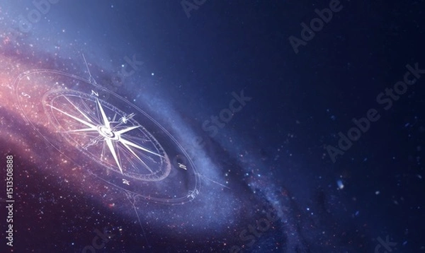 Obraz Cosmic Compass in Deep Space