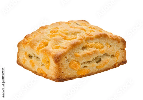 Fototapeta Cheddar Cheese Biscuits Recipe Flaky Buttery Easy isolated on transparent background