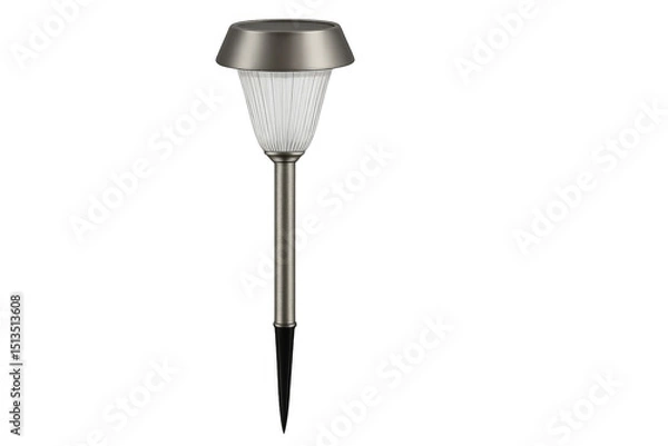 Obraz Solar garden light with transparent background illuminating path