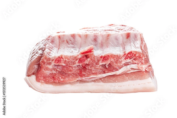 Obraz Uncooked and raw meat. Isolated