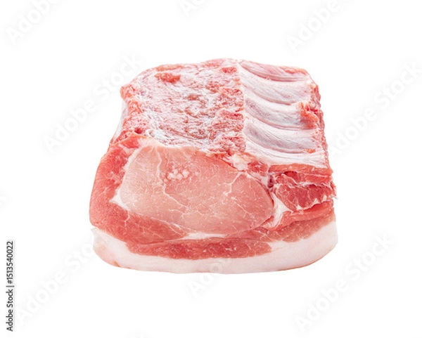Obraz Uncooked and raw meat. Isolated