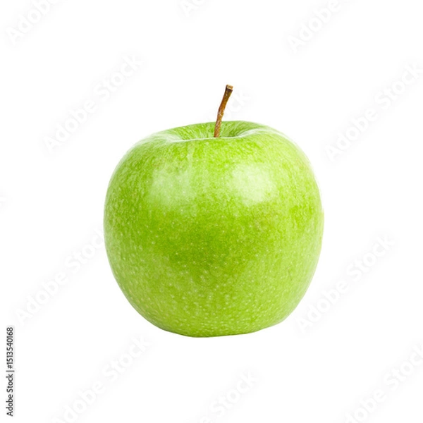 Obraz One ripe green apple. isolated