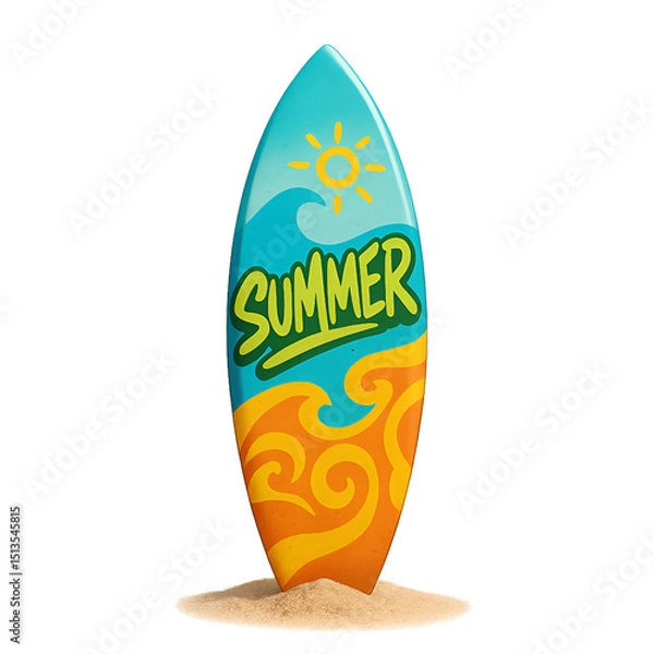 Obraz 여름서핑보드
