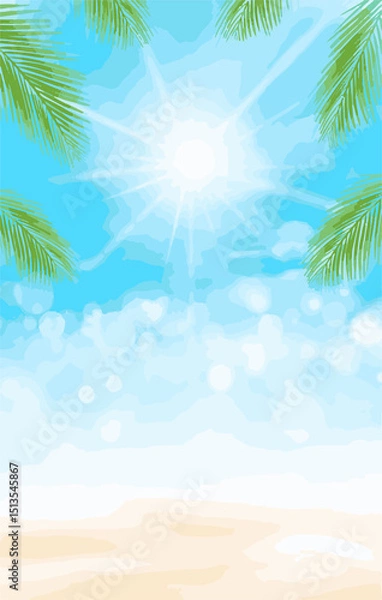 Obraz summer background beatiful sunset, Summer Fruits Pattern – Watermelon, Pineapple, and Citrus Vector - Cute Summer Elements Set – Sunglasses, Ice Cream, and Flip Flops