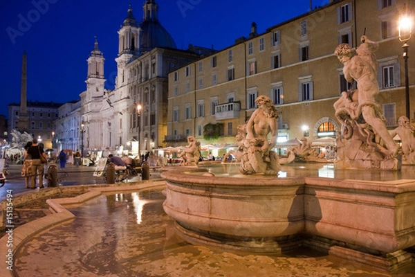 Obraz Piazza Navona by night