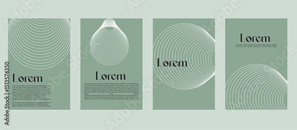 Fototapeta A curated collection of abstract creative templates featuring minimalist geometric patterns. Ideal for posters, cards, flyers, banners, and modern visual branding.


