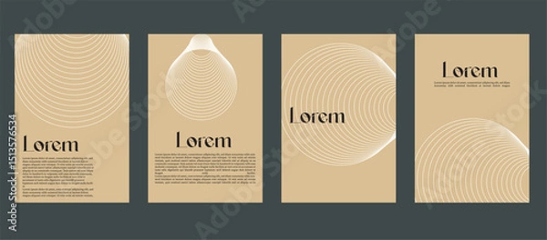 Fototapeta A curated collection of abstract creative templates featuring minimalist geometric patterns. Ideal for posters, cards, flyers, banners, and modern visual branding.

