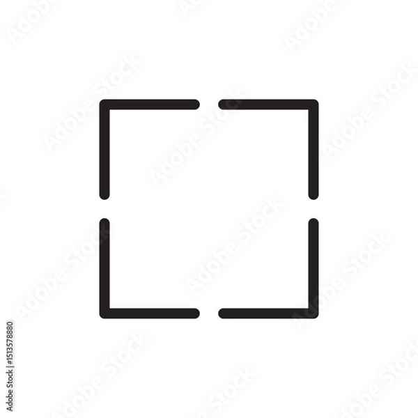 Fototapeta Editable Fullscreen Un Fullscreen icon vector design illustrator