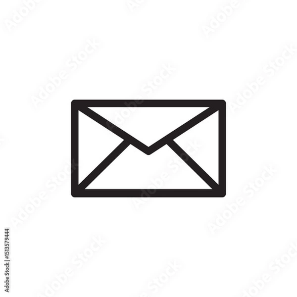 Fototapeta Editable mail icon vector design illustrator