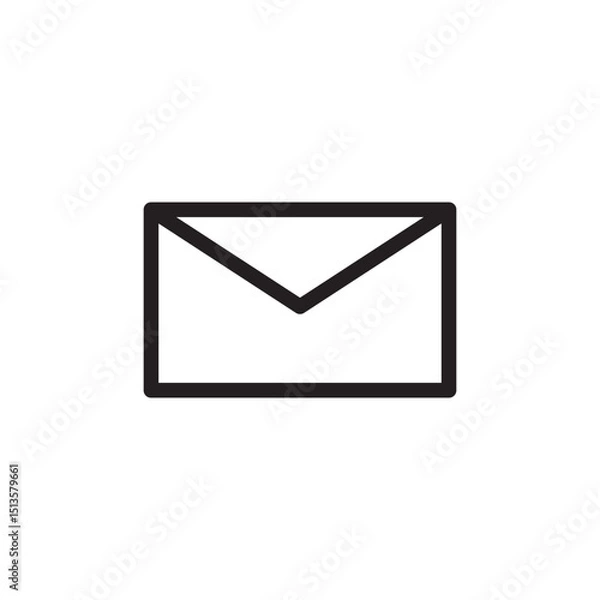 Fototapeta Editable mail icon vector design illustrator