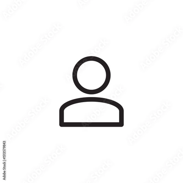 Obraz Editable person icon vector design illustrator