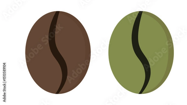 Obraz Coffee and Tea Beans Icon