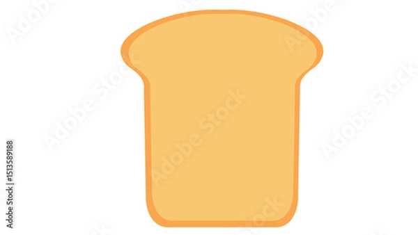 Obraz Sliced Bread Loaf Icon