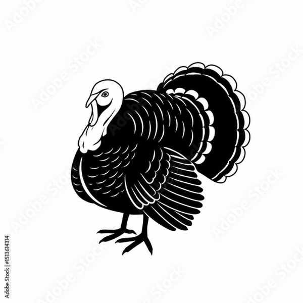 Obraz turkey vector illustration