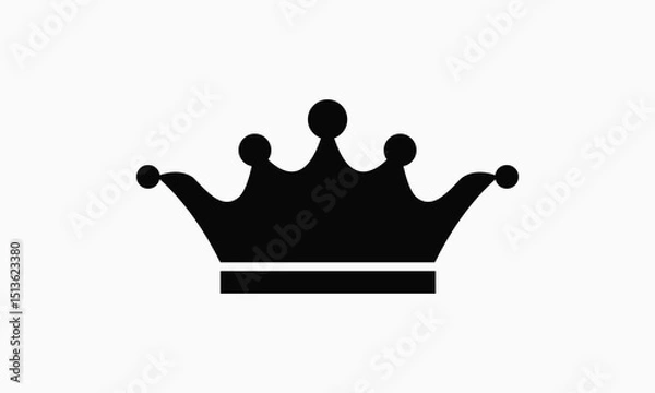 Obraz A vector  black crown design.