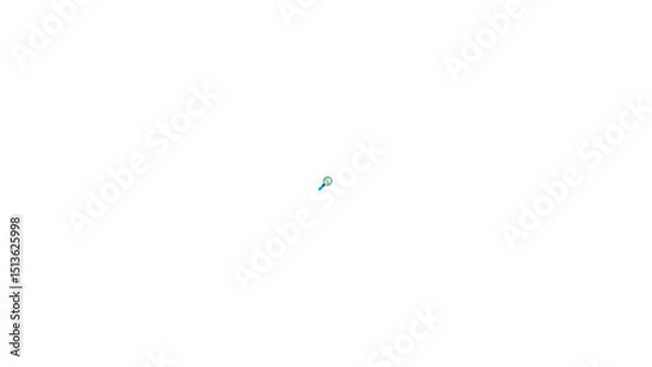 Fototapeta 3d render of a flying rocket