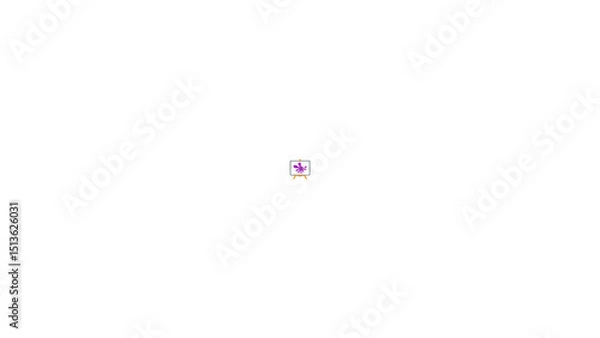 Fototapeta 3d render of a colorful balloon