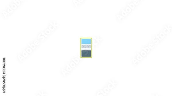 Fototapeta 3d render of a modern mobile phone