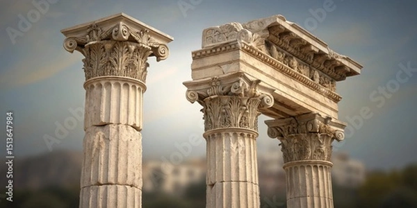 Obraz ancient greek column