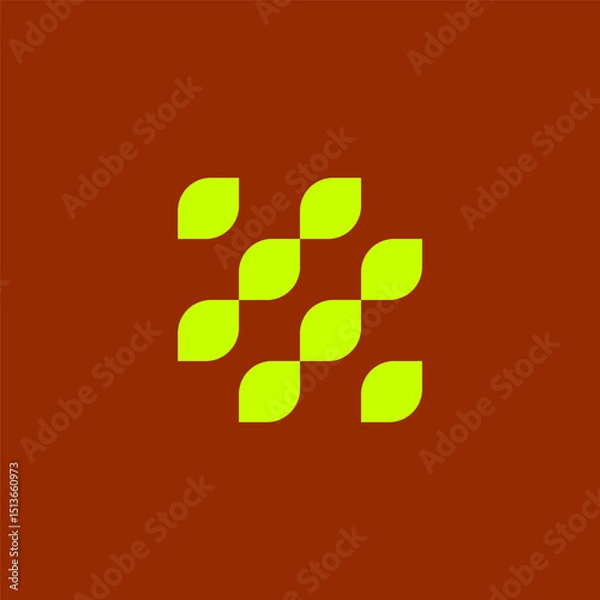 Obraz leaf logo, leaf minimal logo, 