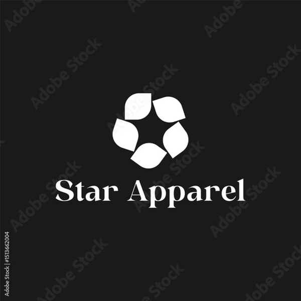 Fototapeta Star Leaf Apparel Logo vector, Leaf logo