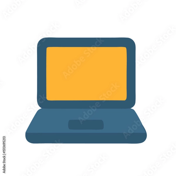Fototapeta Streamlined Laptop Icon Design  Clean, Modern, and Versatile Vector Illustration for Websites and Applications