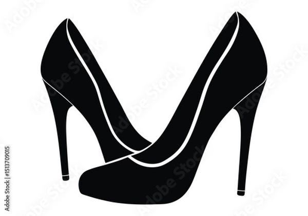 Obraz a pair of high heeled shoes  stylish and simple  