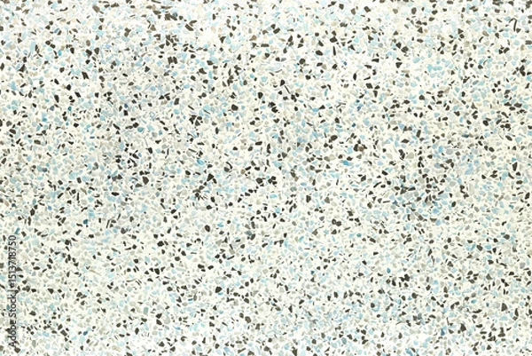 Fototapeta Terrazzo blue black white texture seamless patterns colorful background