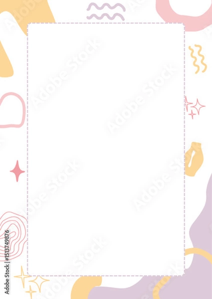 Fototapeta Minimalist Design: Aesthetic template for digital content creation, ideal for a creative professional aiming to produce clean and contemporary visuals.